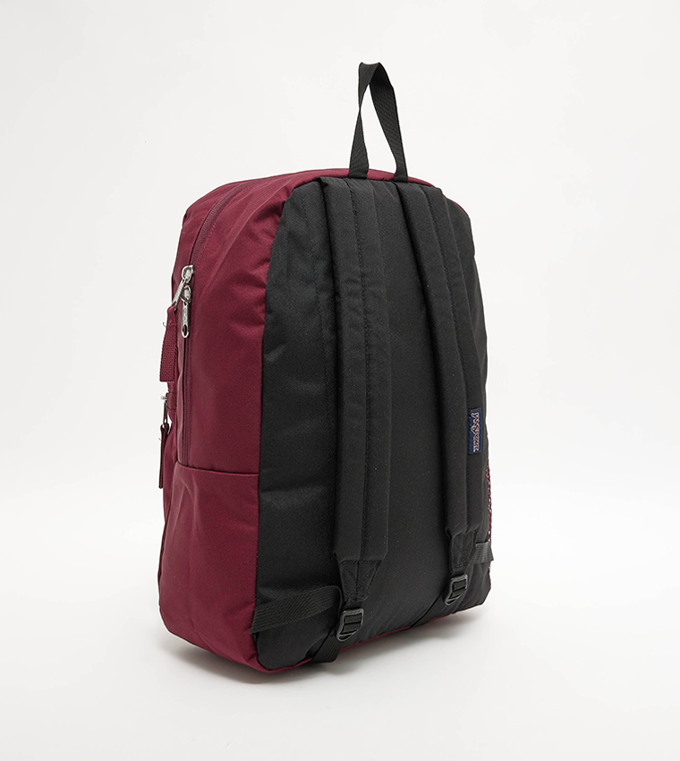 Buy Jansport Logo Badge Zipper Backpack In Red 6thStreet Kuwait