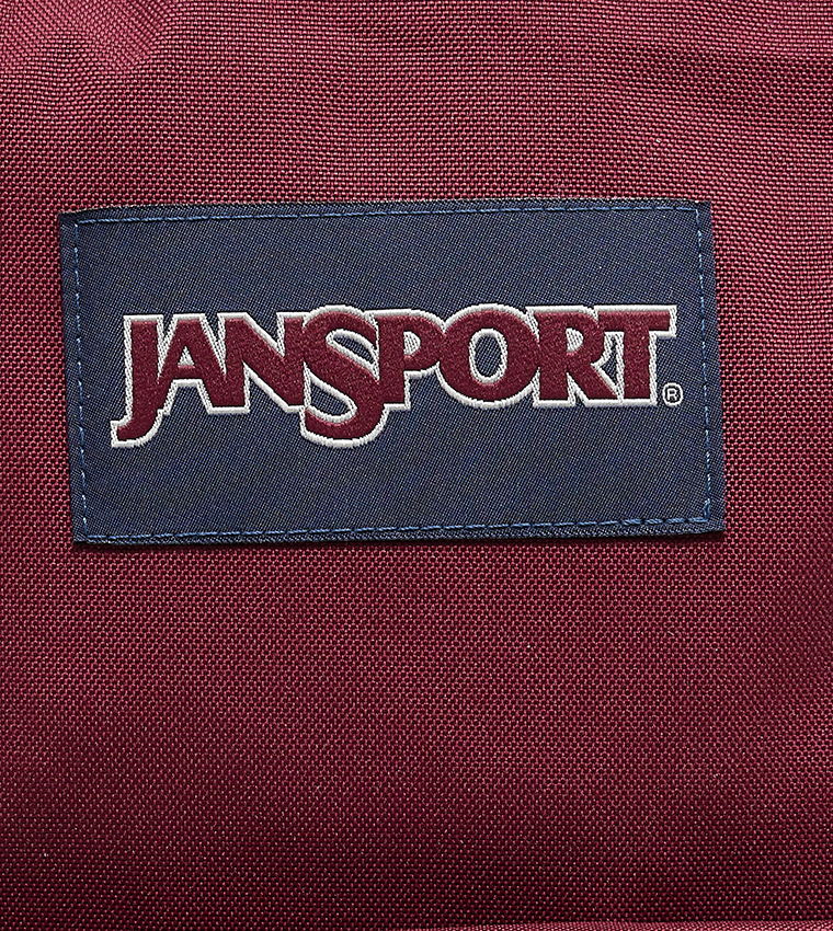 Buy Jansport Logo Badge Zipper Backpack In Red 6thStreet Kuwait