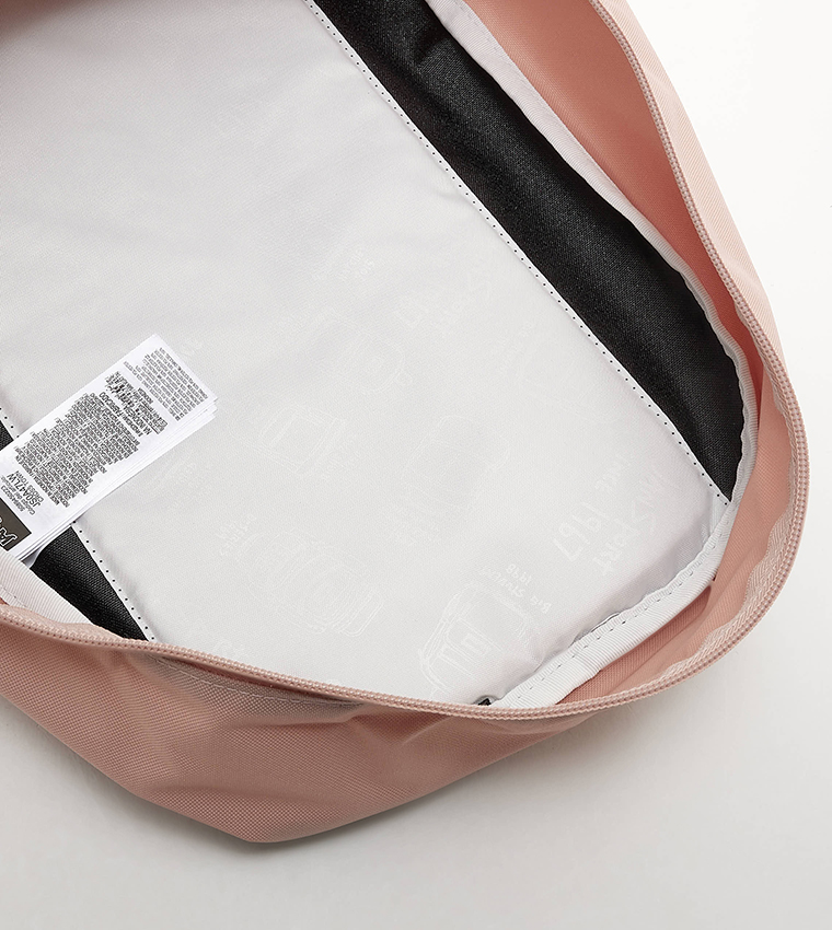 Logo Badge Zipper Backpack