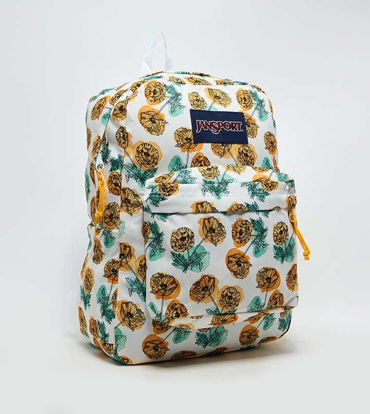 Floral Printed Front Pocket Backpack