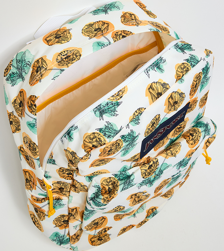 Floral Printed Front Pocket Backpack