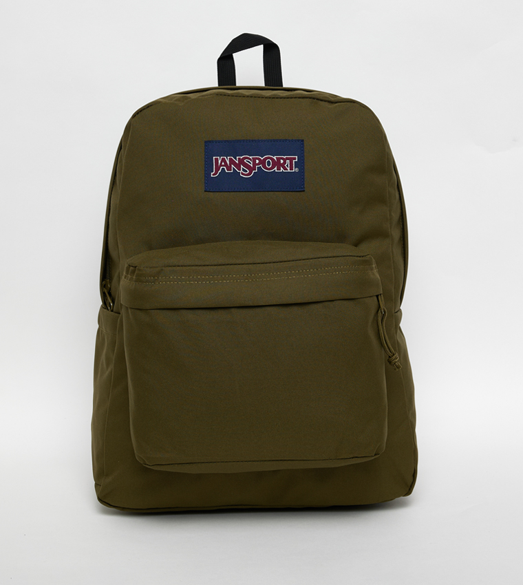 Label Detail Front Pocket Backpack
