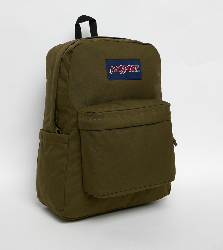 Label Detail Front Pocket Backpack