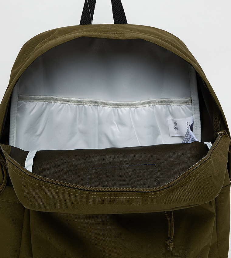 Label Detail Front Pocket Backpack