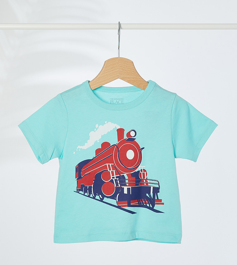 Buy The Children's Place Baby And Toddler Boys Train Graphic Tee