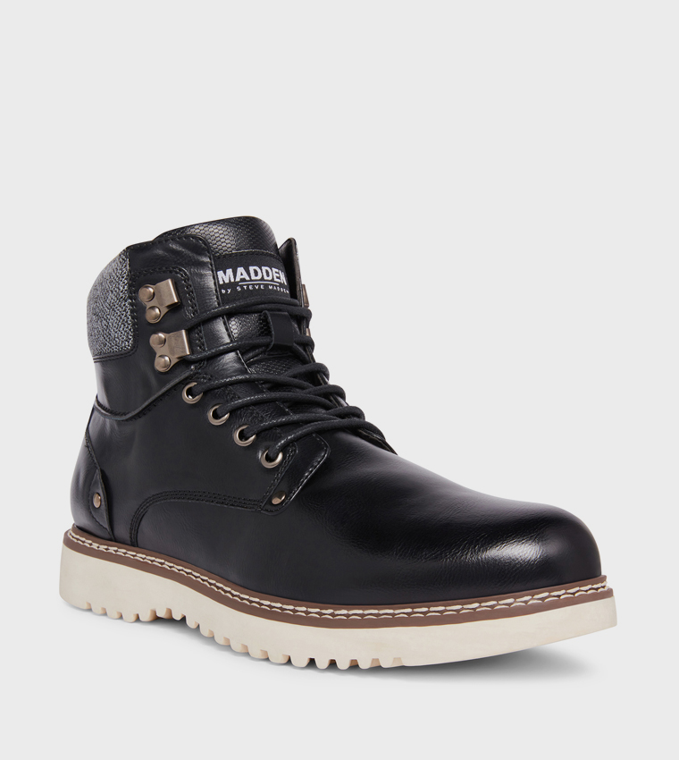 M-DELWAR Round Toe Ankle Boots