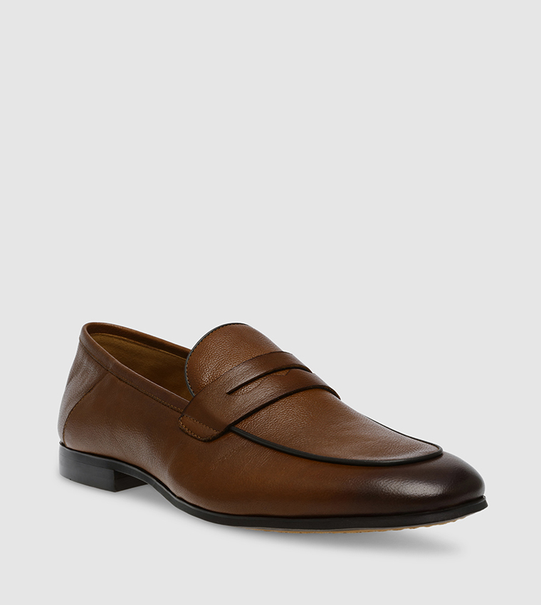 Tan hot sale penny loafers