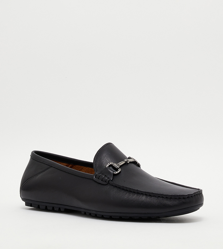 Buy Steve Madden BUTON Slip On Loafers With Metal Accent In  display picture 3