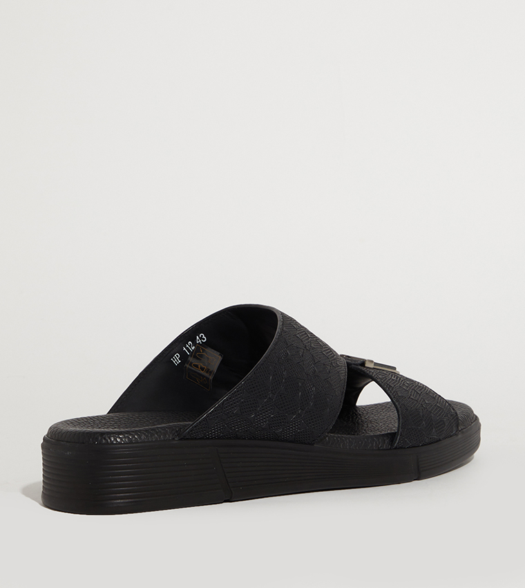 YUSIF Textured Arabic Sandals