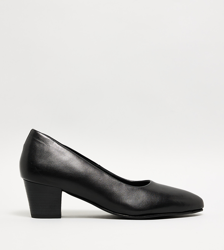 Textured Pointed Toe Pumps