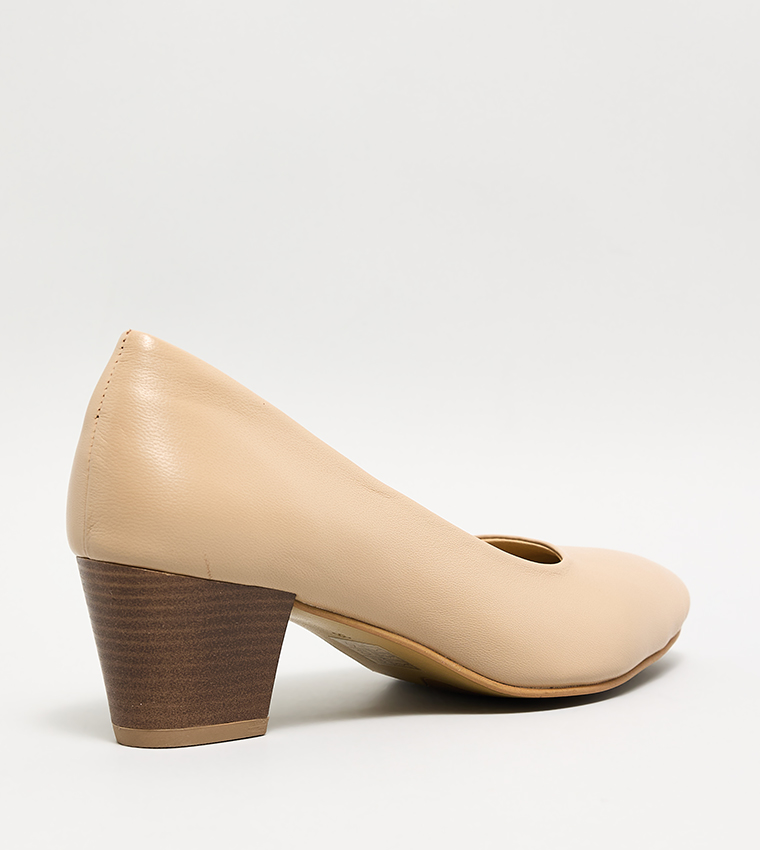 Textured Pointed Toe Pumps
