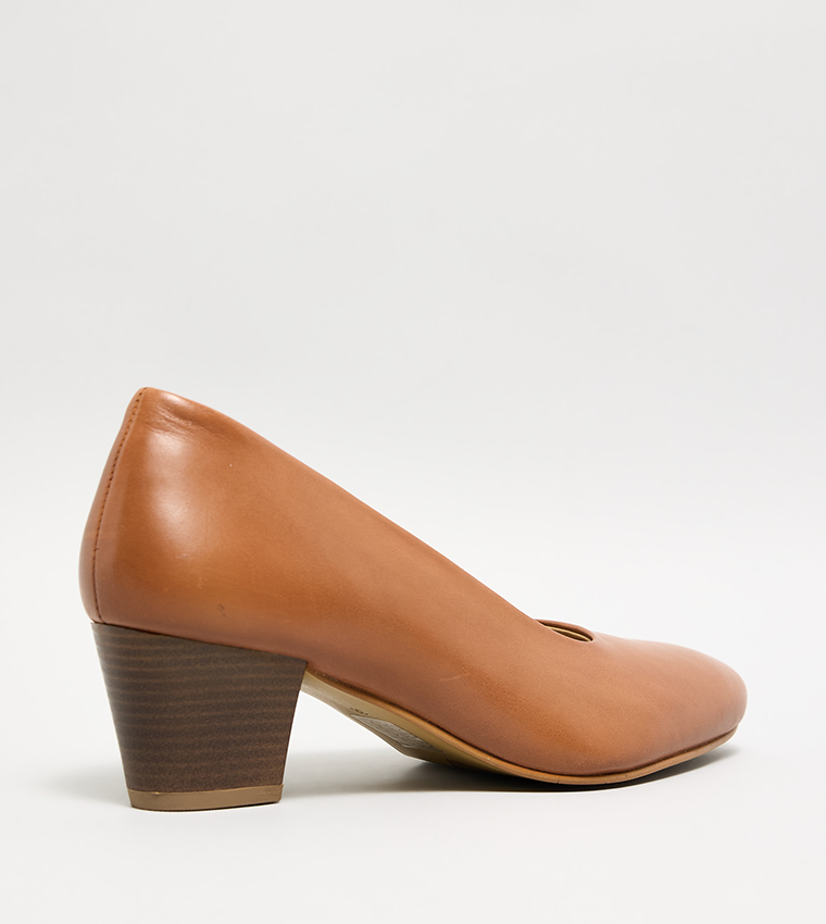 Textured Pointed Toe Pumps
