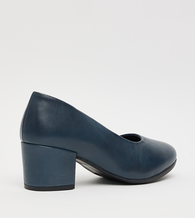 Solid Block Heel Pumps