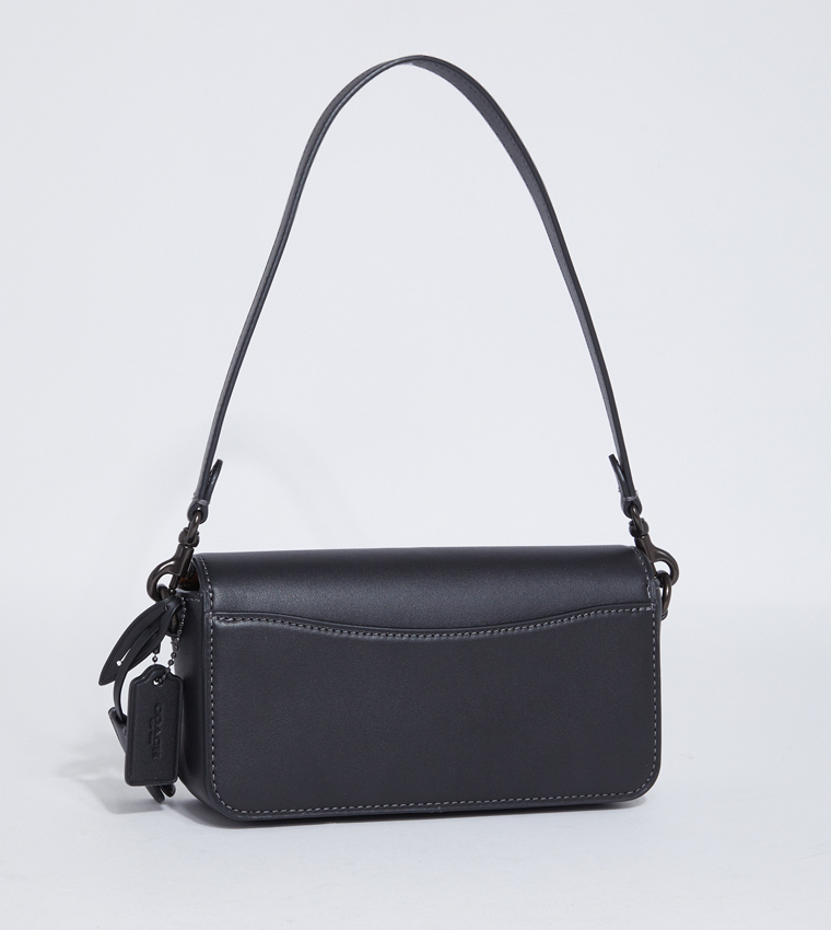 Buy COACH STUDIO Textured Shoulder Bag In Black | 6thStreet