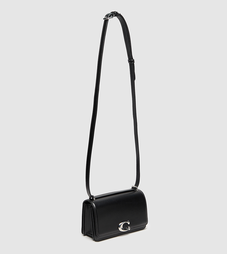 Logo Metal Flap Crossbody Bag