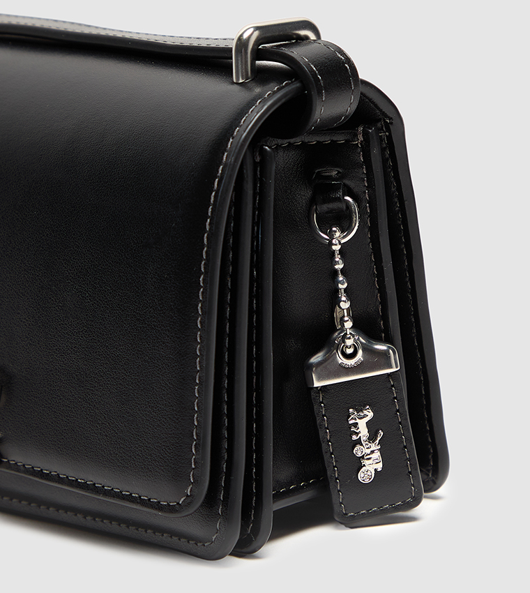 Logo Metal Flap Crossbody Bag