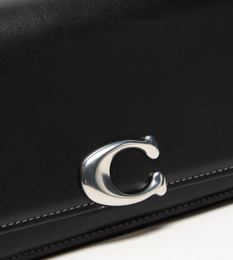 Logo Metal Flap Crossbody Bag
