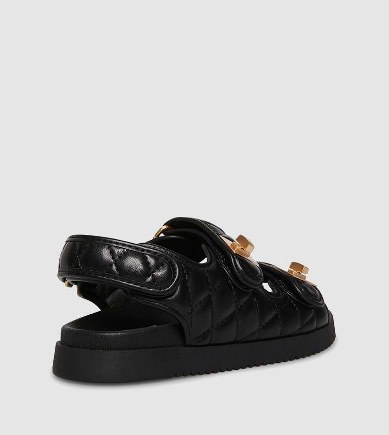 Buy Steve Madden MARGIE Quilted Casual Sandals In Black