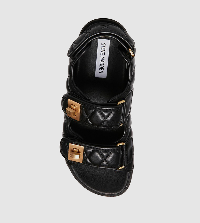 Buy Steve Madden MARGIE Quilted Casual Sandals In Black