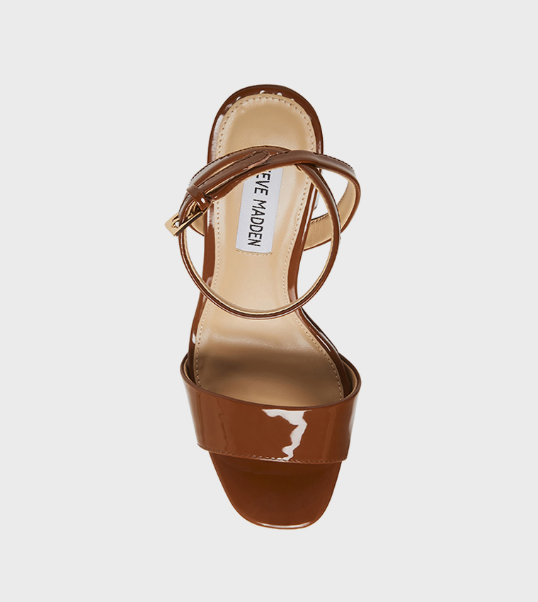 LESSA Ankle Strap Block Heel Sandals