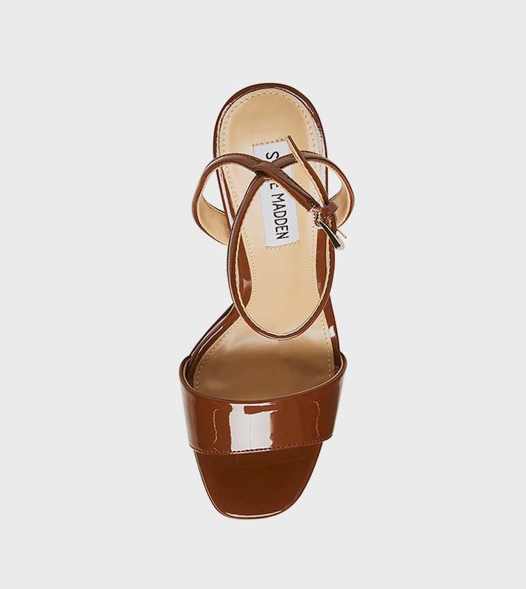 LESSA Ankle Strap Block Heel Sandals