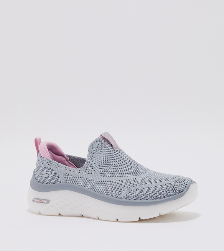 Buy Skechers Go Walk Hyper Burst Shoes In Grey | 6thStreet Oman