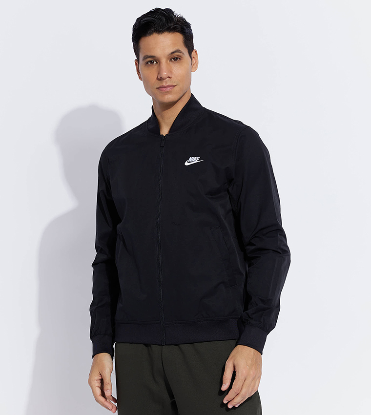 Buy Nike Sportwear Long Sleeves Bomber Jacket In Black | 6thStreet ...