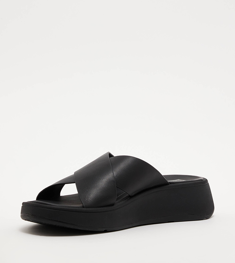 F-MODE Crossover Strap Flatform Sandals