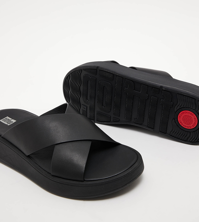 F-MODE Crossover Strap Flatform Sandals