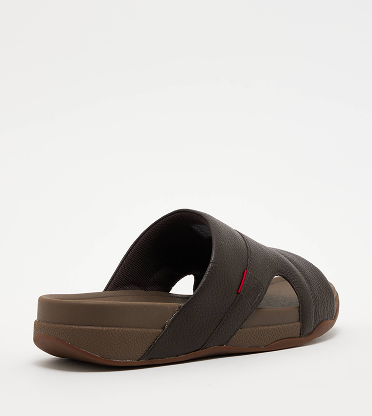 Buy FitFlop FREEWAY Open Toe Leather Sandals In Brown 6thStreet