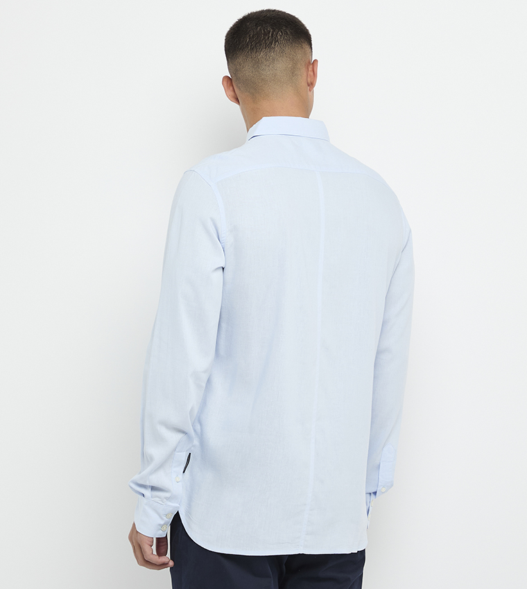 Solid Button Down Oxford Shirt