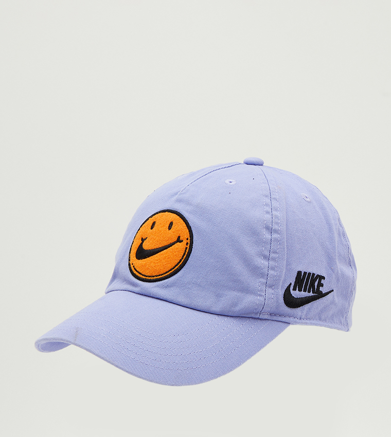 Buy Nike Emoji Embroidered Cap In Lavender | 6thStreet UAE