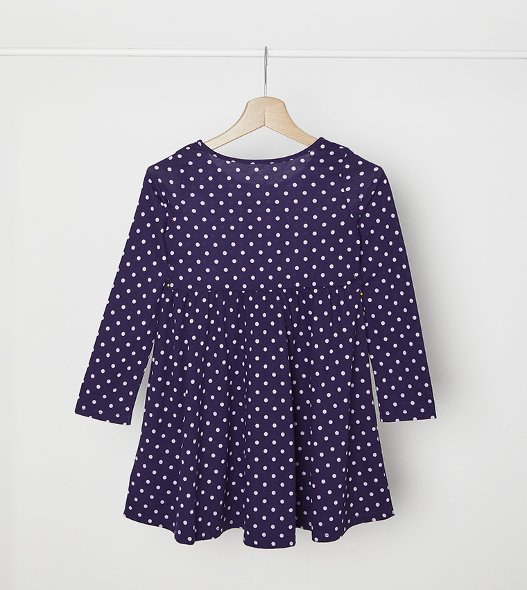 I TG Long Sleeve Printed Dress