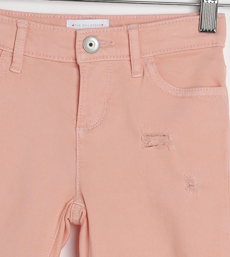 Buy The Children's Place Solid Skimmer Shorts In Pink