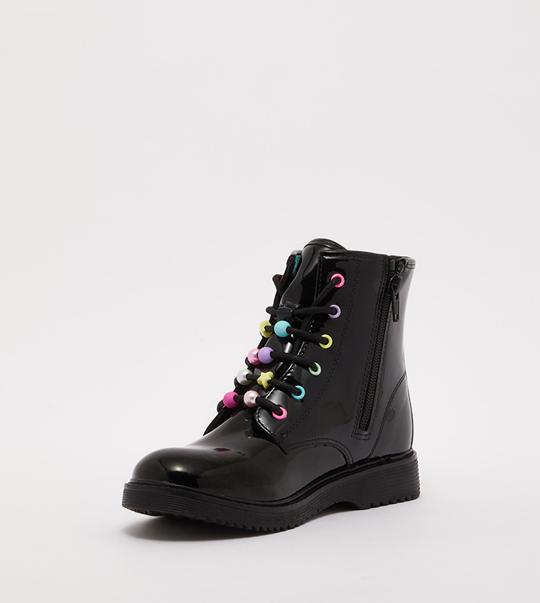 Children's lace clearance up ankle boots