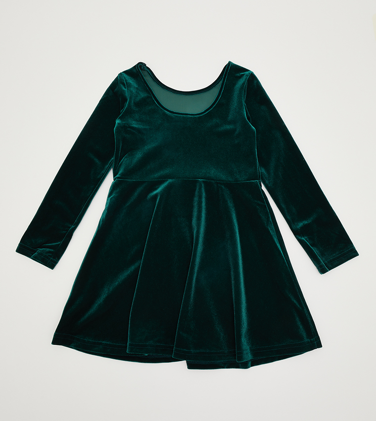 Children's place green dress best sale