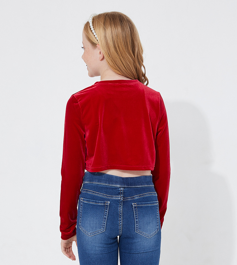 Red hot sale shrug sweater