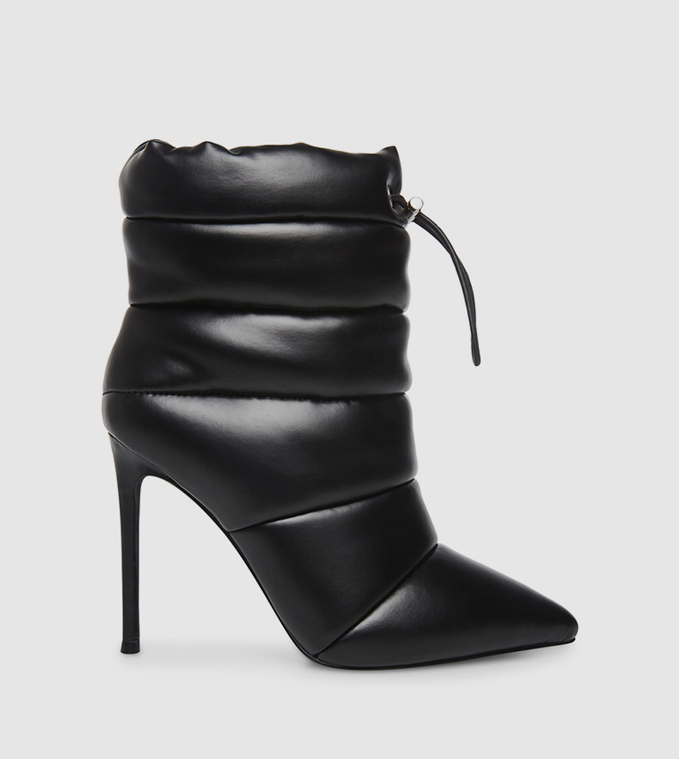 Steve madden black hot sale leather ankle boots