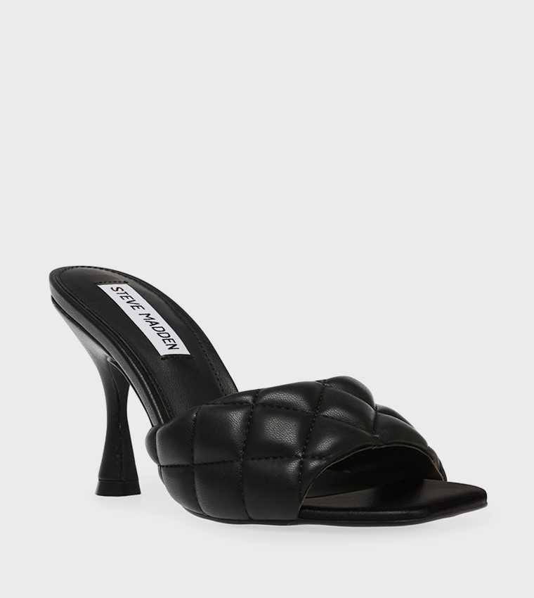 Buy Steve Madden LIBBIE Quilted Heel Sandals In Black 6thStreet UAE