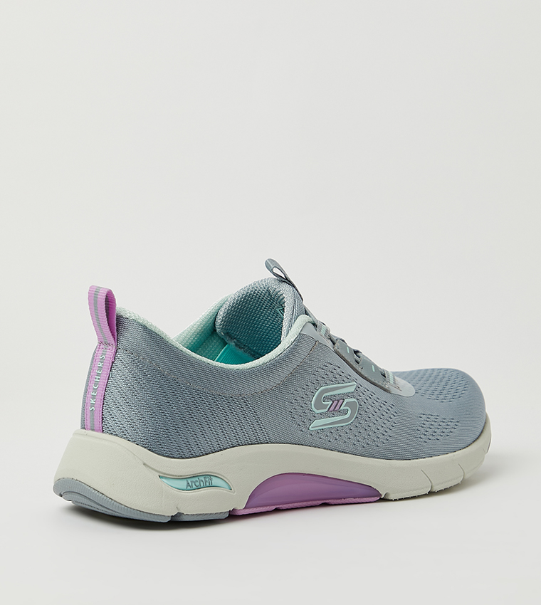 Buy Skechers Skech Air Arch Fit Walking Shoes In Grey 6thStreet Qatar