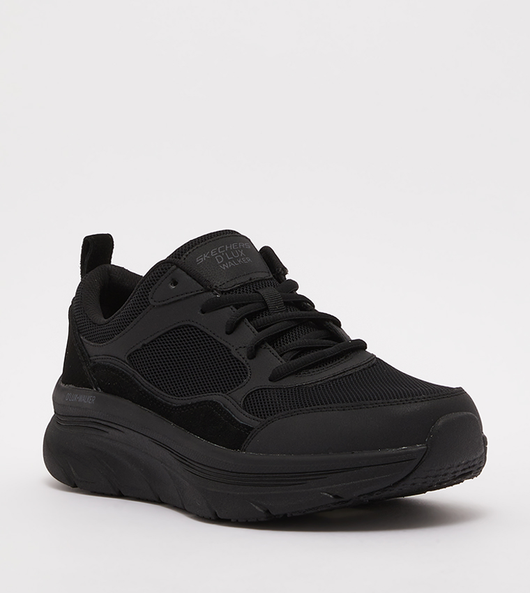 Buy Skechers DLUX WALKER Low Top Sneakers In Black | 6thStreet Kuwait