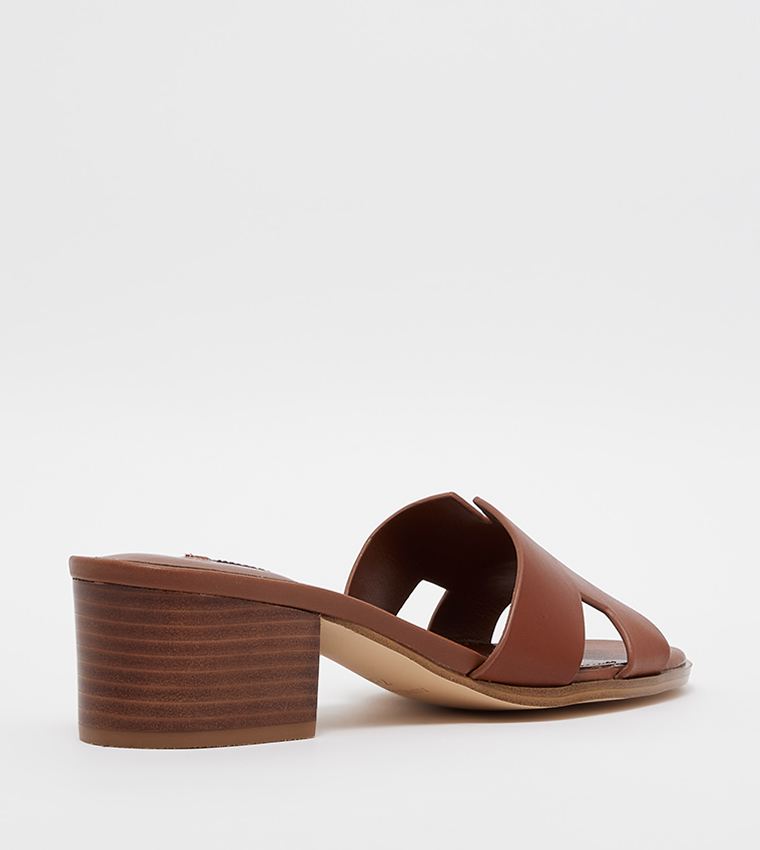 Buy Nine West AUBREY Open Toe Block Heel Sandals In Brown