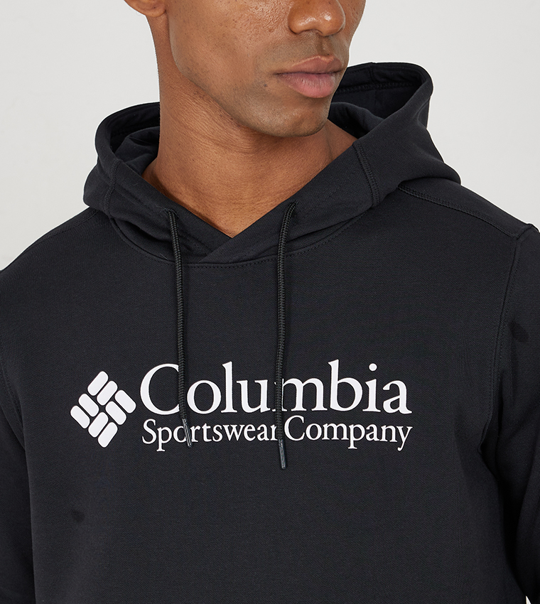 Logo Print Long Sleeves Hoodie