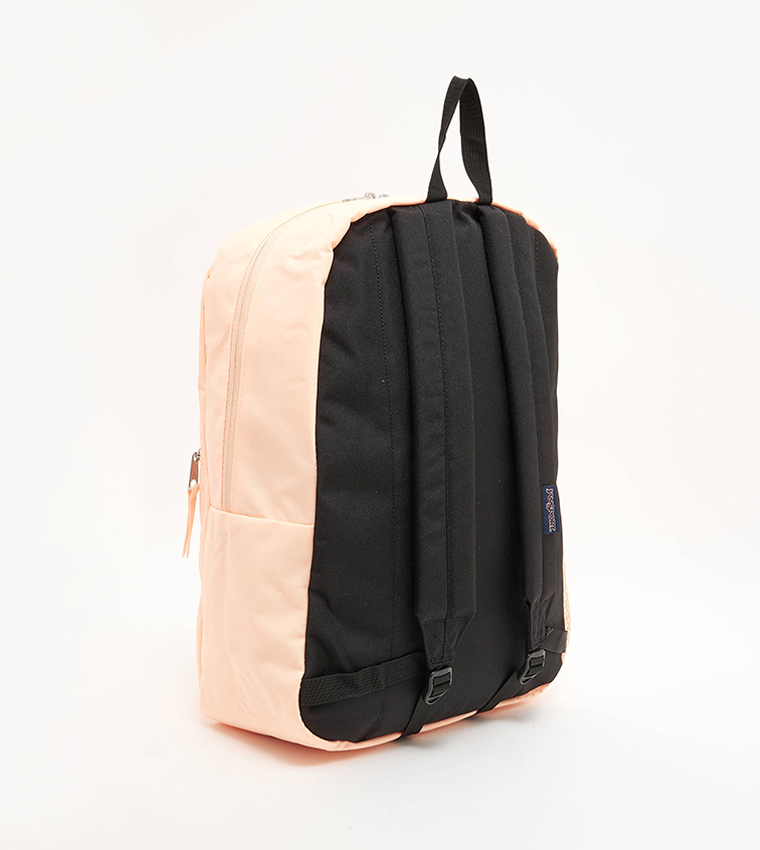 Logo Badge Zipper Backpack