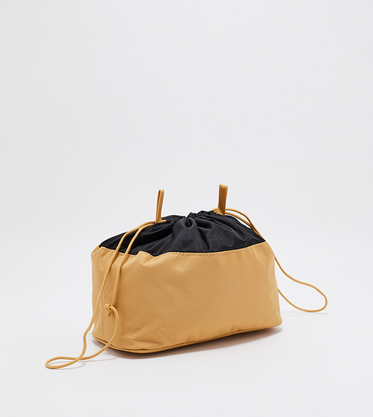 Logo Badge Drawstring Bag