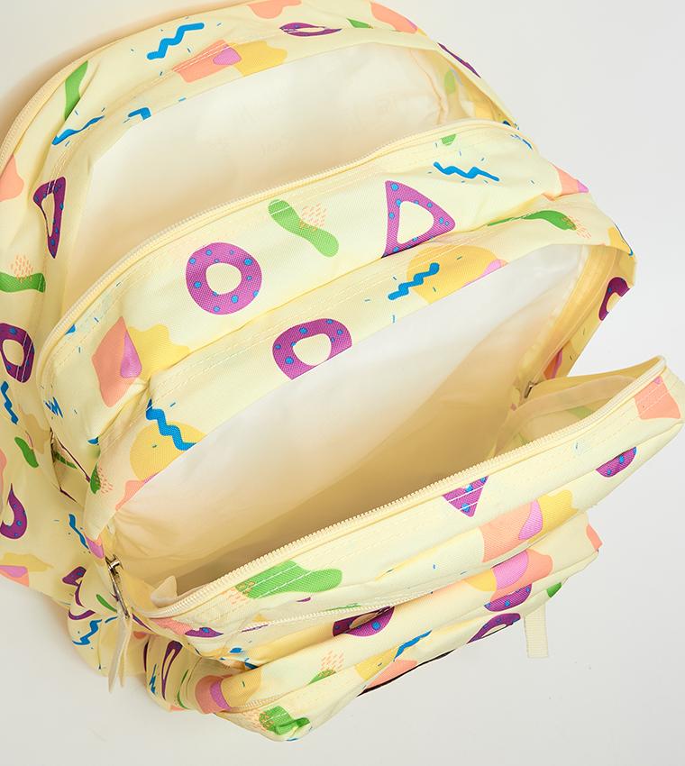 Printed Front Pocket Backpack