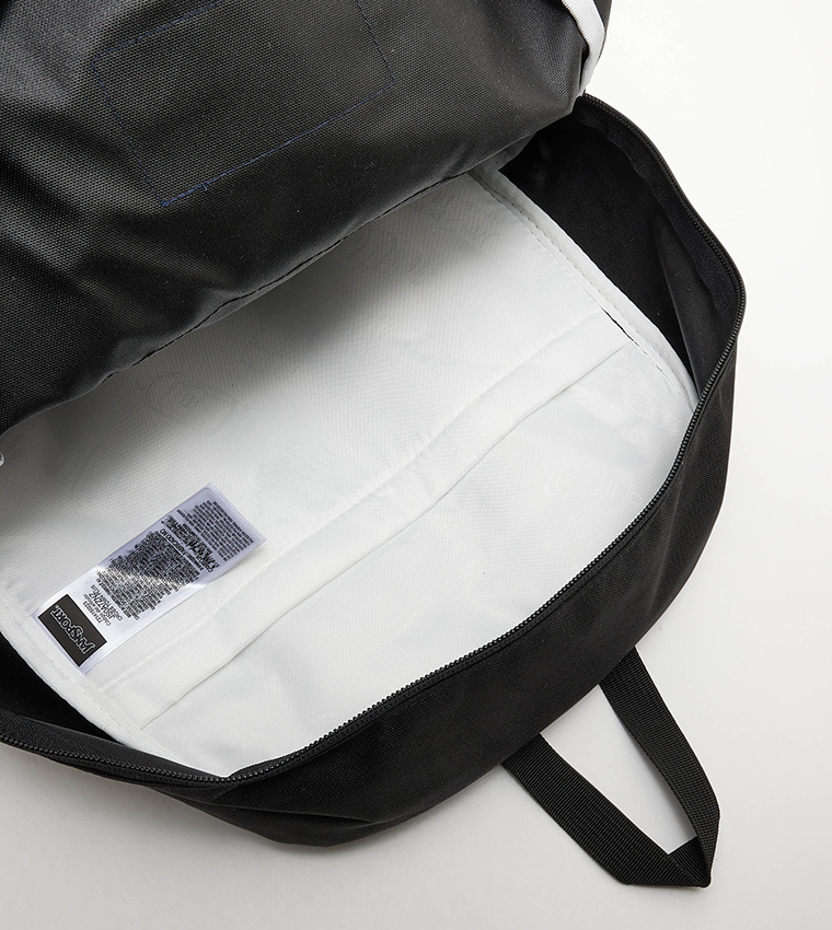 Logo Badge Zipper Backpack