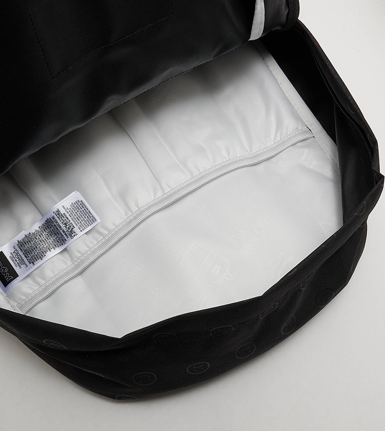 Logo Badge Zipper Backpack