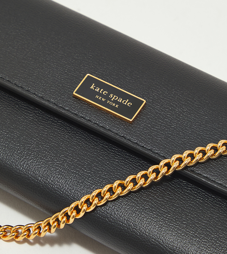 Buy Kate Spade Textured Chain Strap Crossbody Bag In Black