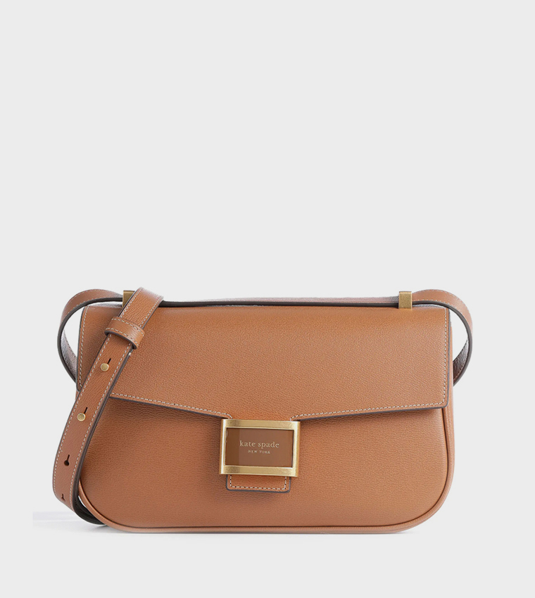 Textured Flap Crossbody Bag